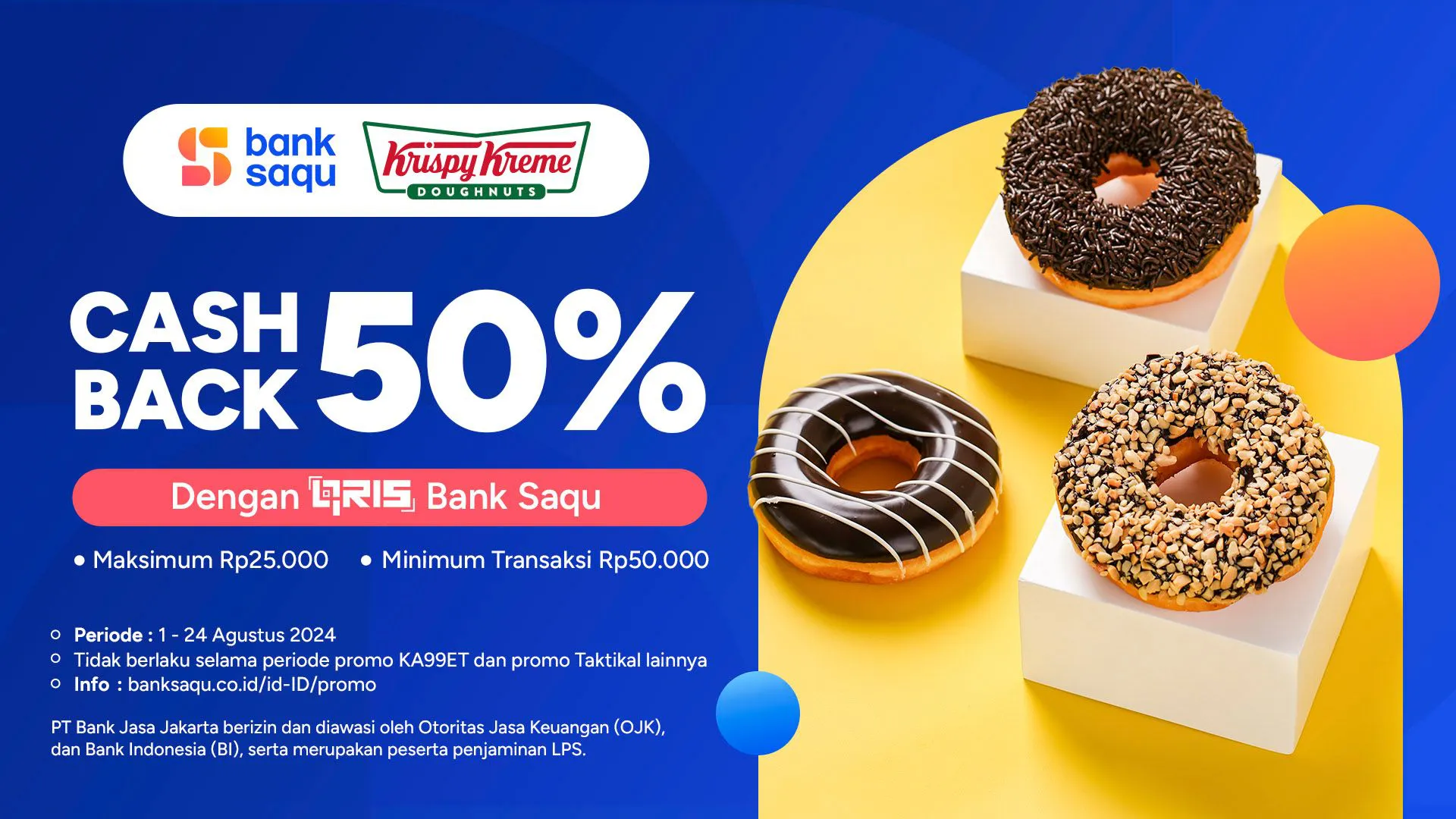Promo krispy kreme x bank saqu
