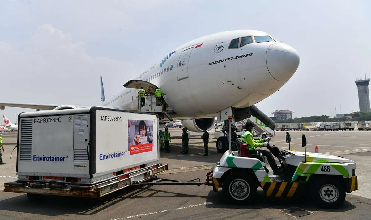 5 Juta dosis vaksin Sinovac datang, Indonesia sudah kedatangan 200 juta vaksin