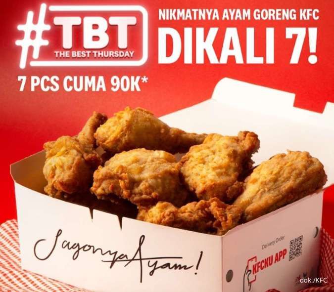 Promo KFC 9 Maret 2023, Paket The Best Thursday dan KFC A.M. untuk Sarapan