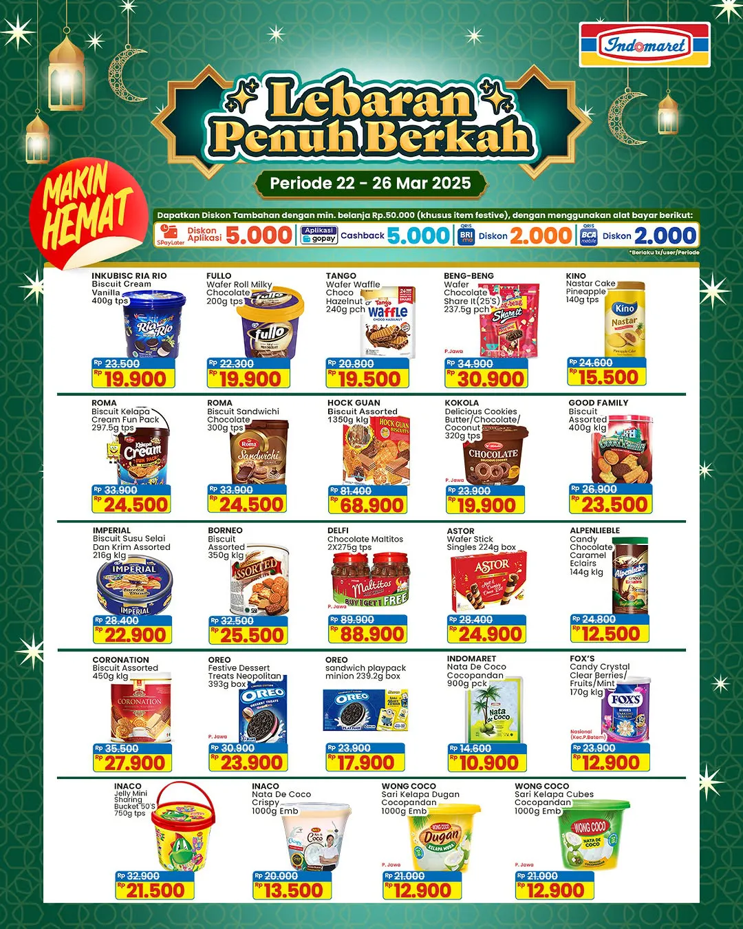 Promo Indomaret Jelang Lebaran Periode 22-26 Maret 2025