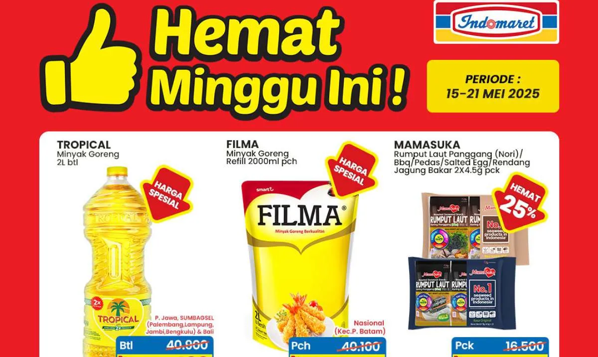 Promo Minyak Goreng di Indomaret Mei, Harga Hemat Minggu Ini Akan Berakhir Besok