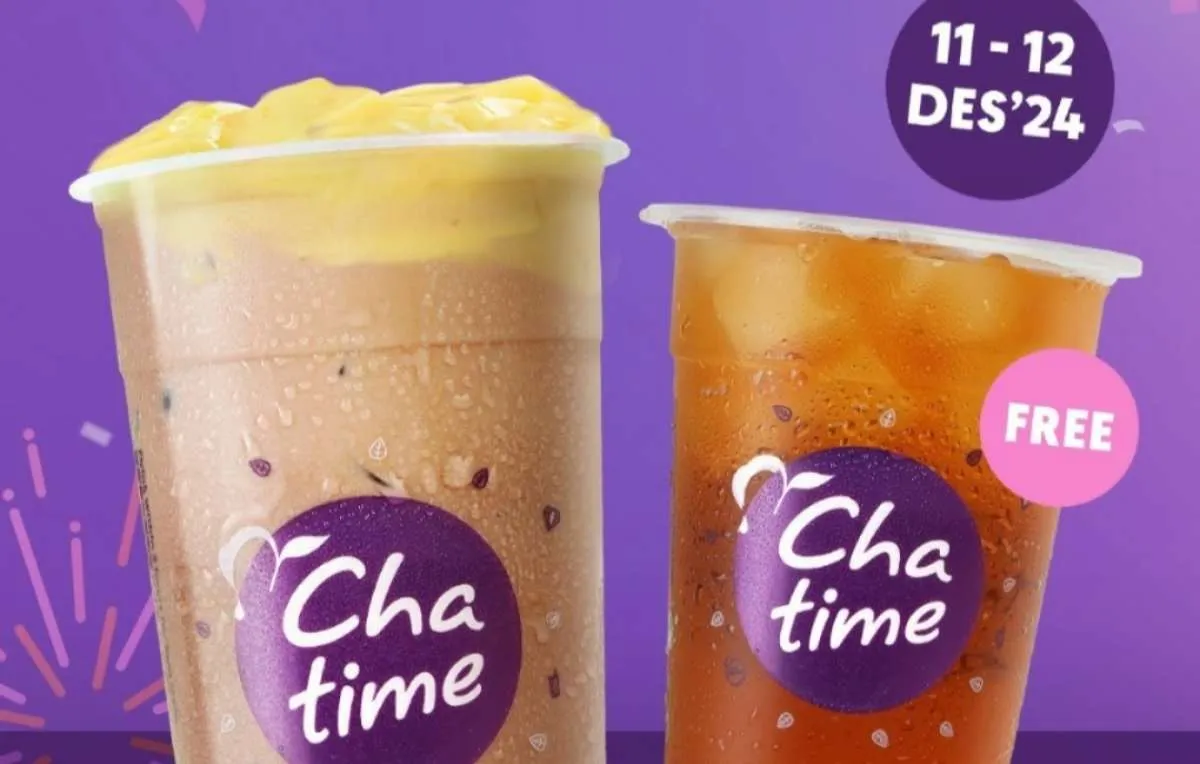 Promo 12.12 di Chatime 11-12 Desember 2024, Dapatkan Gratis Chatime Regular