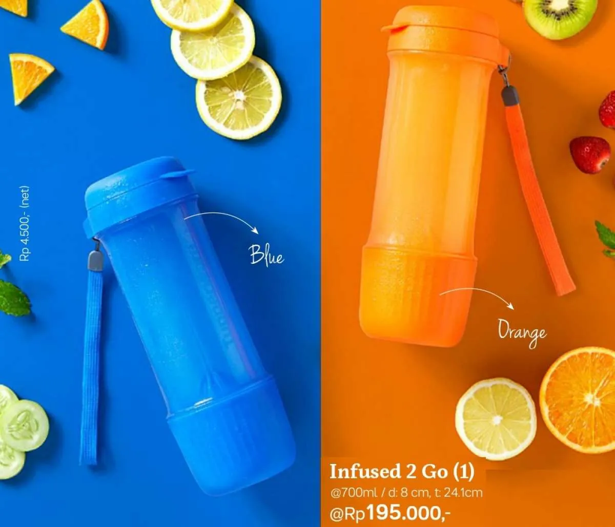 Katalog promo Tupperware Januari 2021, harga murah Universal Jar, Cristyalline Peach 
