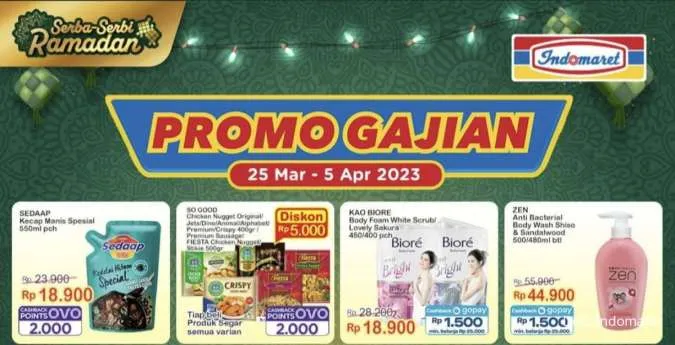 Promo Gajian Indomaret Periode 25 Maret-5 April 2023