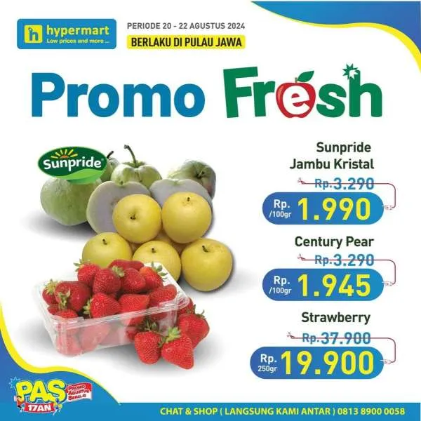 Promo Hypermart Hyper Diskon Weekday Periode 20-22 Agustus 2024