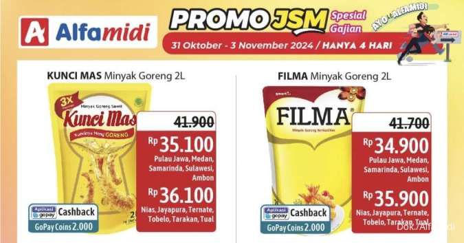 Promo JSM Alfamidi sampai 3 November 2024, Minyak Goreng Diskon hingga Rp 15.200