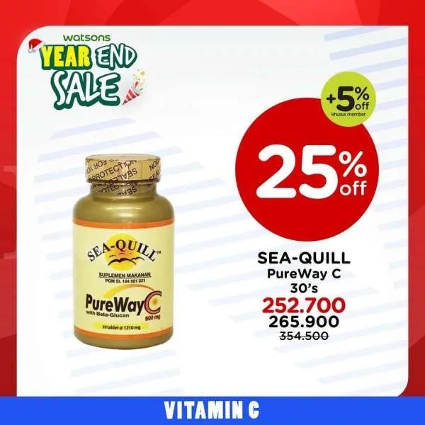 Promo Watsons Year End Sale Edisi Vitamin 23 Desember 2021-2 Januari 2022