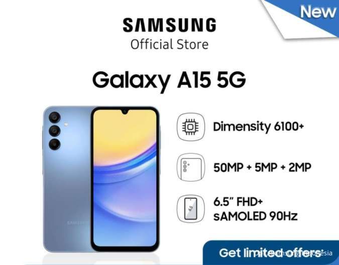 Samsung A15 5G: Harga dan Spesifikasi, April 2024