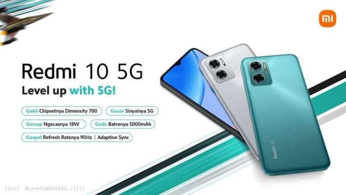 Redmi 10 5G Hadir di Indonesia, Smartphone 5G Performa Ngebut di Harga 2 Jutaan