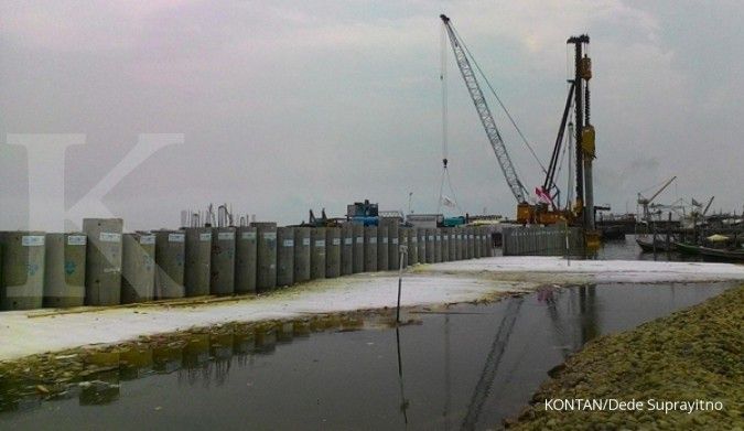 Pembangunan Tanggul Raksasa Jakarta mulai berjalan