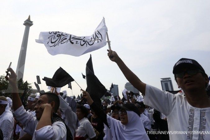 Massa Reuni 212 terus berdatangan ke Monas