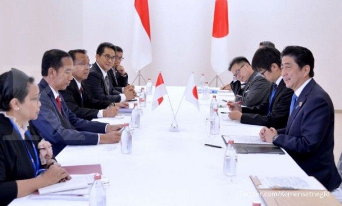 Bertemu PM Jepang, Jokowi bahas infrastruktur