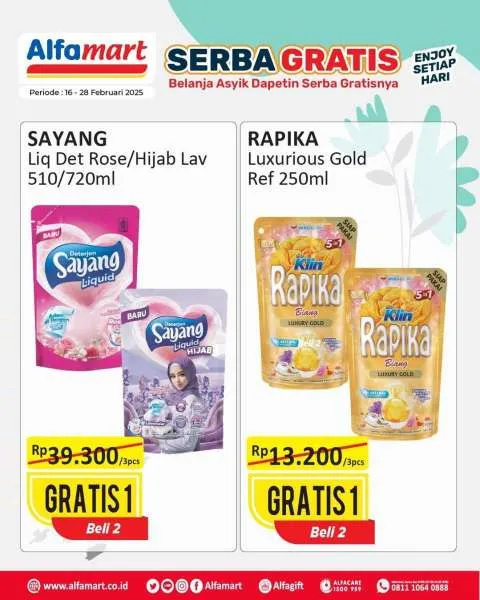 Promo Alfamart Serba Gratis Periode 16-28 Februari 2025