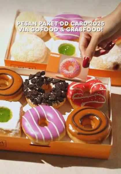 Promo Dunkin DD Card Via GrabFood-GoFood