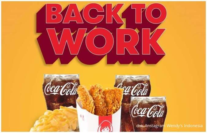 Promo Wendy's Back To Work Tetap Hemat, Tersedia 3 Paket Spesial Mulai Rp 20.000-an