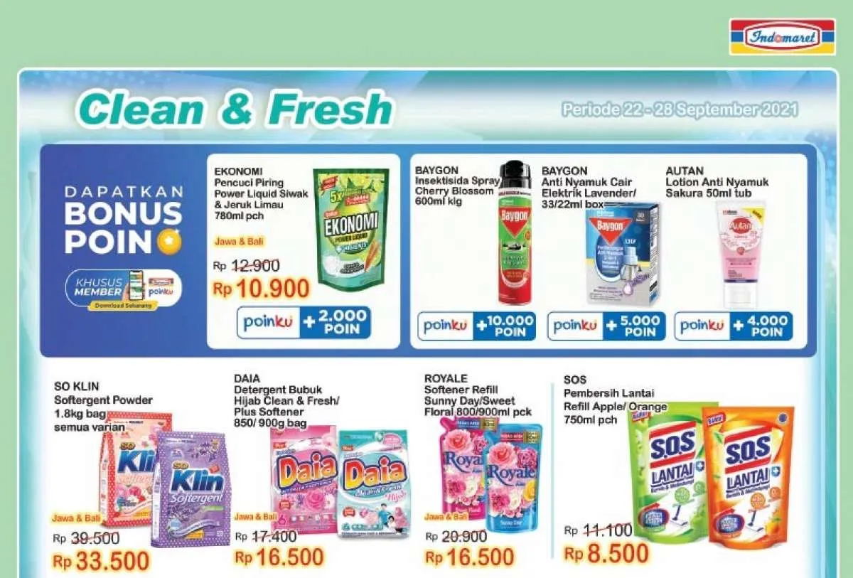 Promo Indomaret Tambah Rp 2.000, periode 22-28 September 2021!