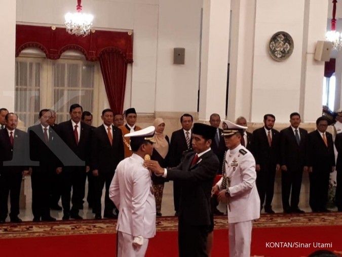 Jokowi lantik KSAL baru Laksamana TNI Siwi Sukma Adji