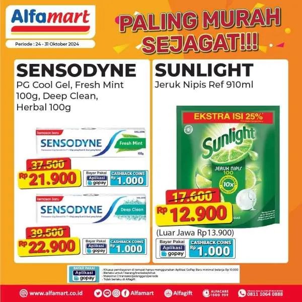 Promo Alfamart Paling Murah Sejagat Periode 24-31 Oktober 2024