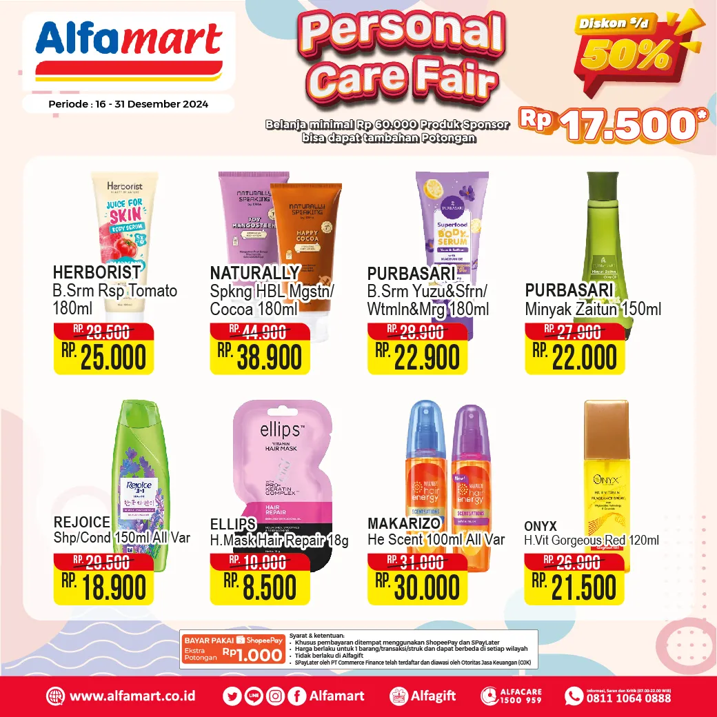 Promo Alfamart Personal Care Fair Periode 16-31 Desember 2024