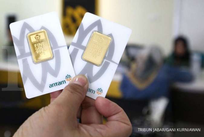 Harga emas Antam hari ini stagnan di Rp 767.000 per gram