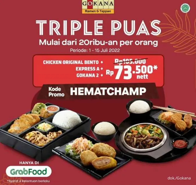 Promo Gokana 1-15 Juli 2022 Triple Puas