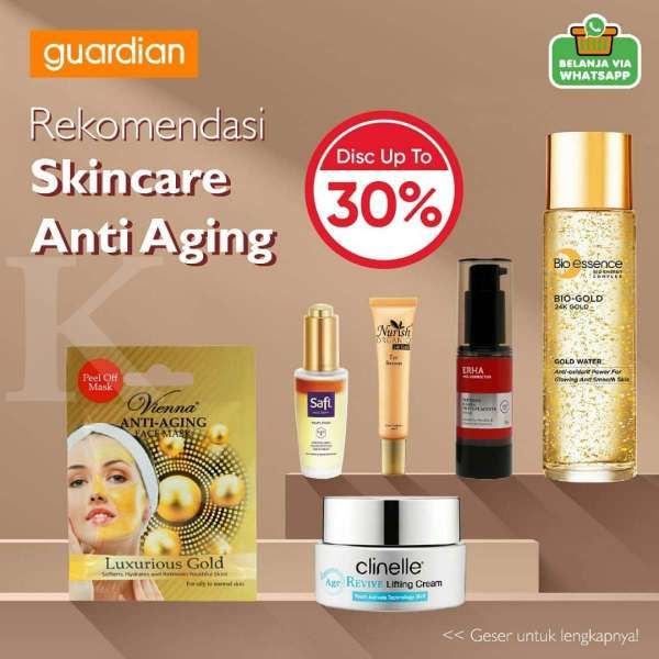Promo Guardian Terbaru, Aneka Merek Sunscreen & Skincare Anti-Aging Diskon s/d 40%