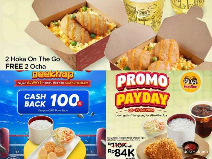 3 Promo Hokben Payday 25-31 Juli 2024 Hadirkan Gratis Chicken Tofu dan Cashback 100%