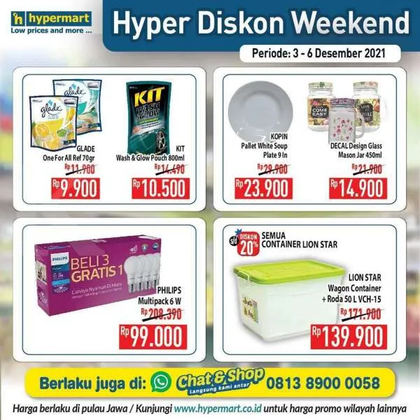 Promo Hypermart Hyper Diskon Weekend 3-6 Desember 2021