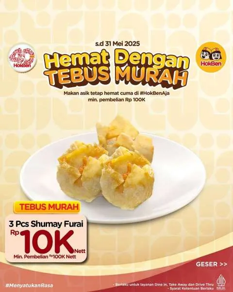 Promo Hokben Tebus Murah Shumay Furai