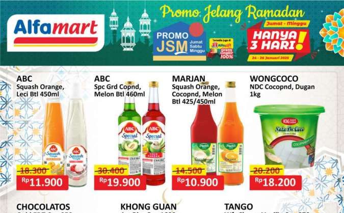 Promo JSM Alfamart Weekend 24-26 Januari 2025, Dapatkan Promo Spesial Jelang Ramadan