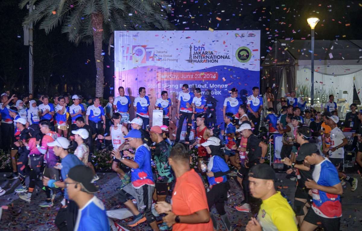 BTN Jakarta International Marathon Diikuti 15.000 Pelari