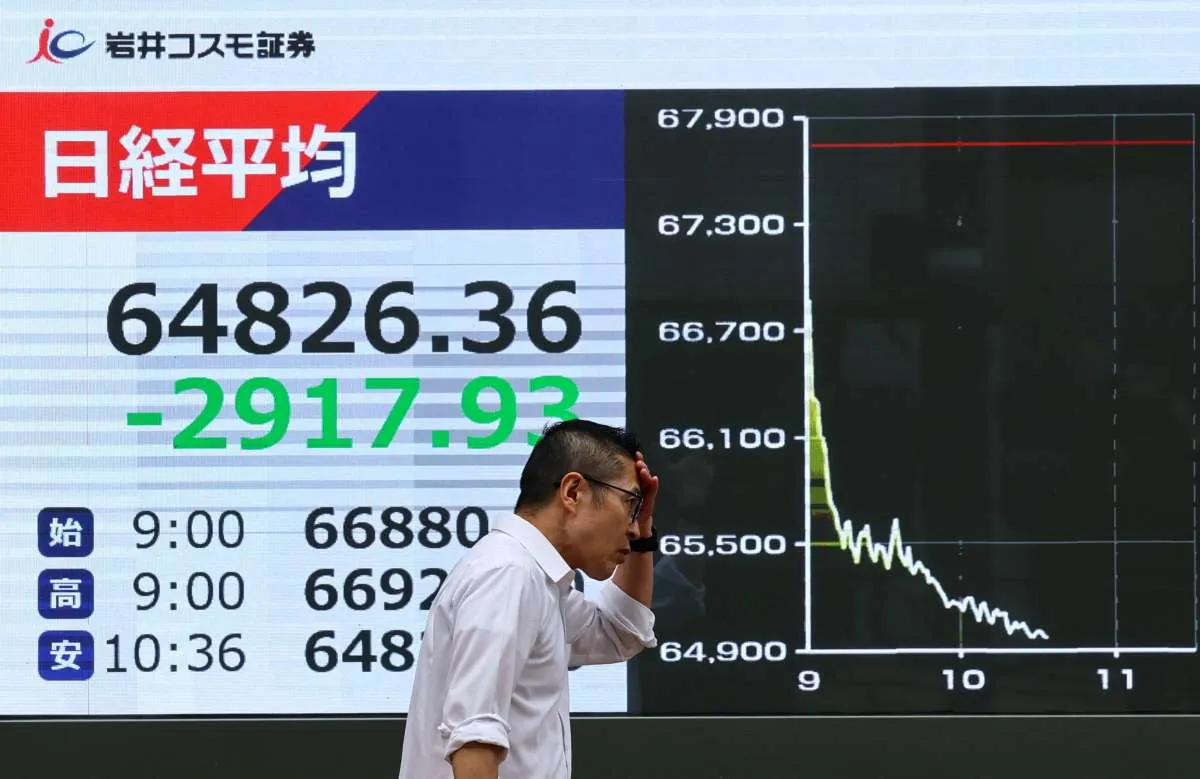 Nikkei Jepang Melemah Tiga Sesi Beruntun Senin (26/10), Saham Teknologi Tertekan