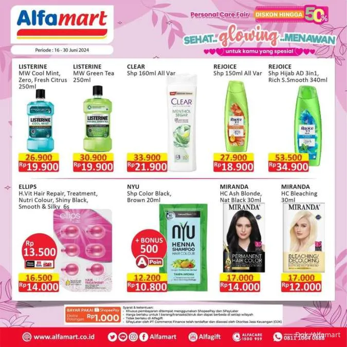 Promo Alfamart Personal Care Fair Periode 16-30 Juni 2024