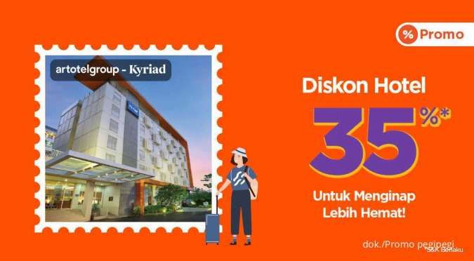 Promo Spesial Artotel X Kyriad 21-25 Maret 2022, Diskon Hotel 35% dari PegiPegi
