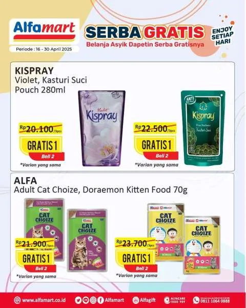 Promo Alfamart Serba Gratis Periode 16-30 April 2025