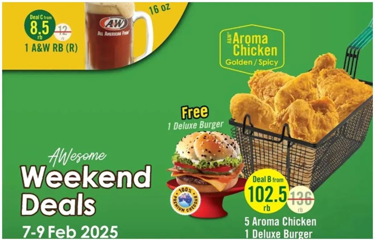 Promo A&W Weekend Deals 7-9 Februari 2025, Potongan Harga Menarik