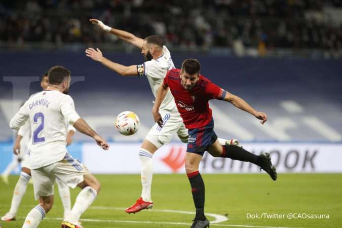 Hasil Liga Spanyol Real Madrid vs Osasuna: Los Rojillos tahan laju Los Blancos 0-0