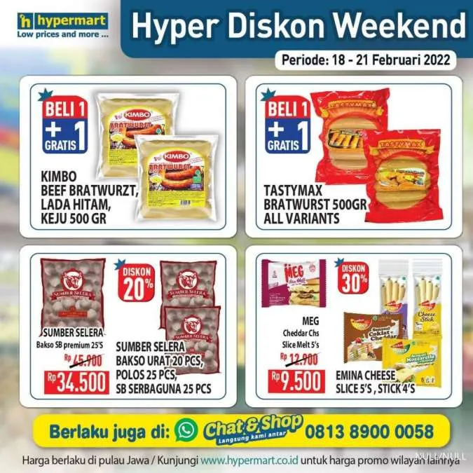 Promo Hypermart Hyper Diskon Weekend Periode 18-21 Februari 2022