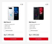 Daftar Harga HP ROG Phone 5 per September 2022