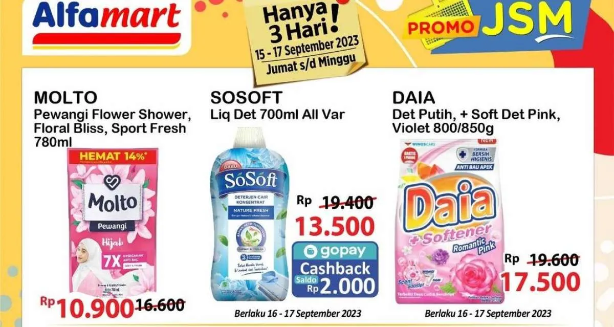 Katalog Promo JSM Alfamart 16 September 2023, Minyak Goreng Lebih Murah