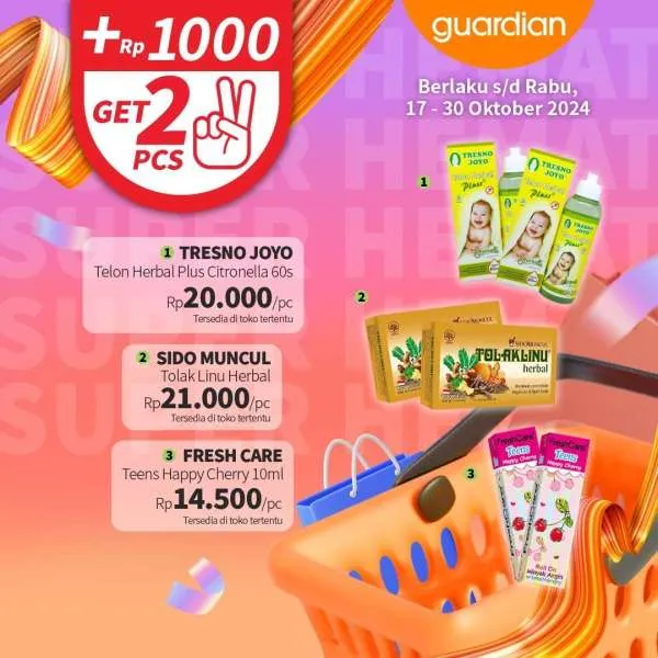 Promo Guardian Super Hemat Periode 17-30 Oktober 2024