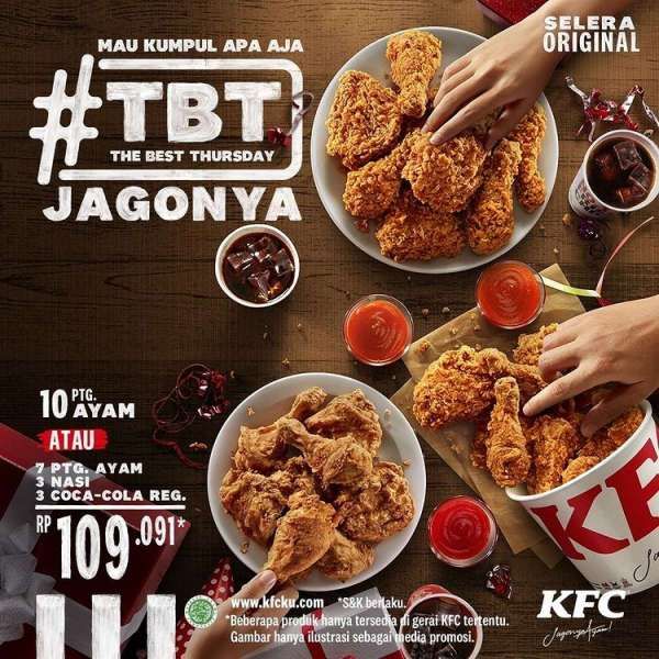 Promo KFC The Best Thursday di Bulan April 2022