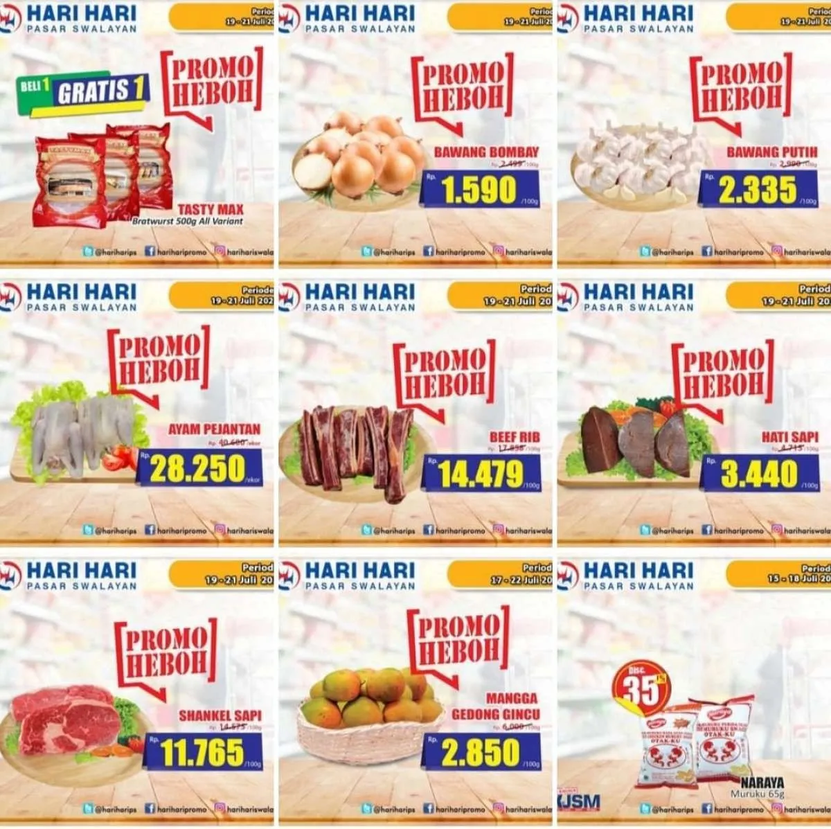 Promo Heboh Hari Hari Swalayan 19-21 Juli 2021, Hari Ini Selasa (20/7)