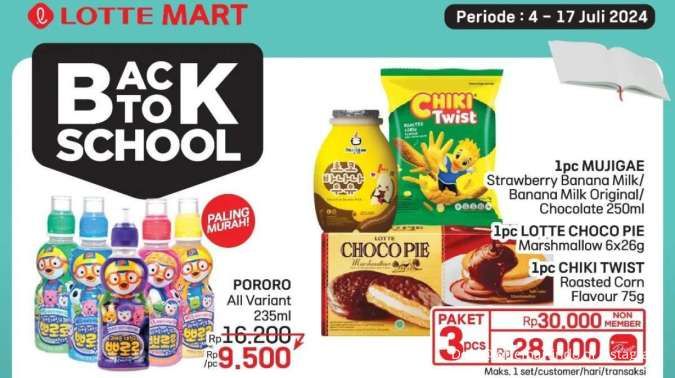 Promo Lotte Mart Weekend Juli, Paket Spesial Back to School dan Kecap Lebih Murah