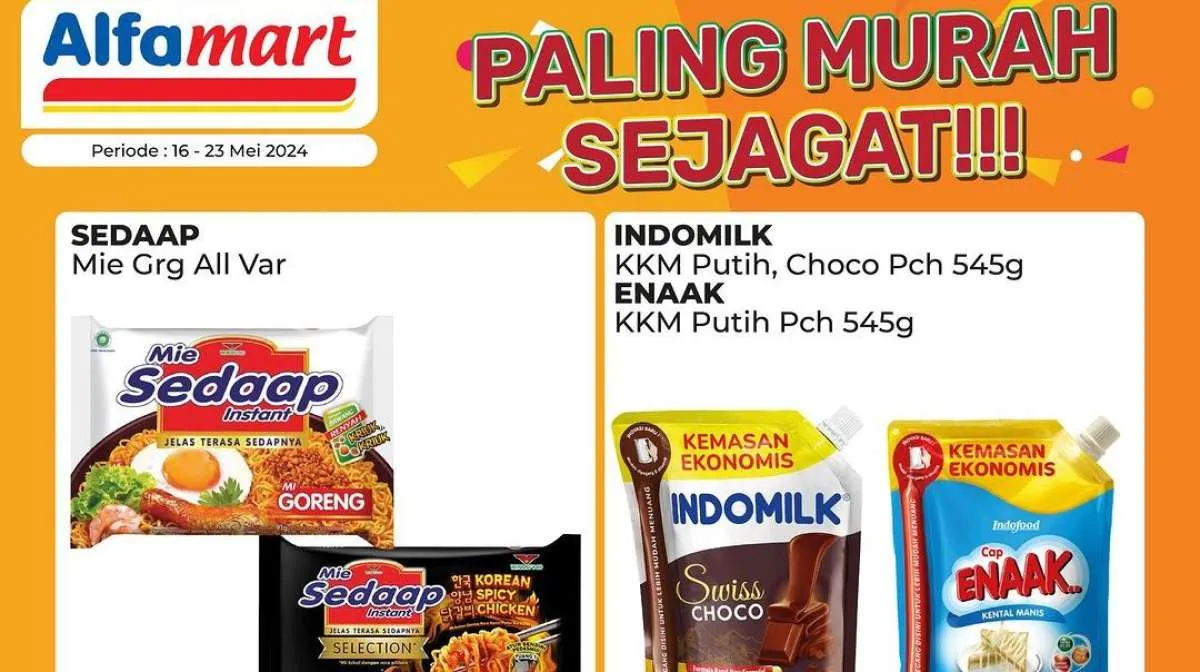 Promo Alfamart Produk Spesial Mingguan Terbaru 16 Mei 2024, Ada Promo Paling Murah