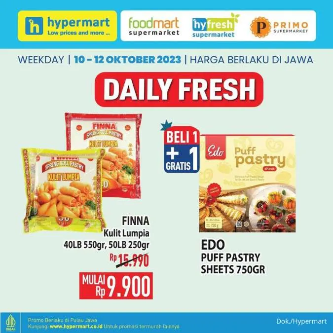 Promo Hypermart Hyper Diskon Weekday Periode 10-12 Oktober 2023