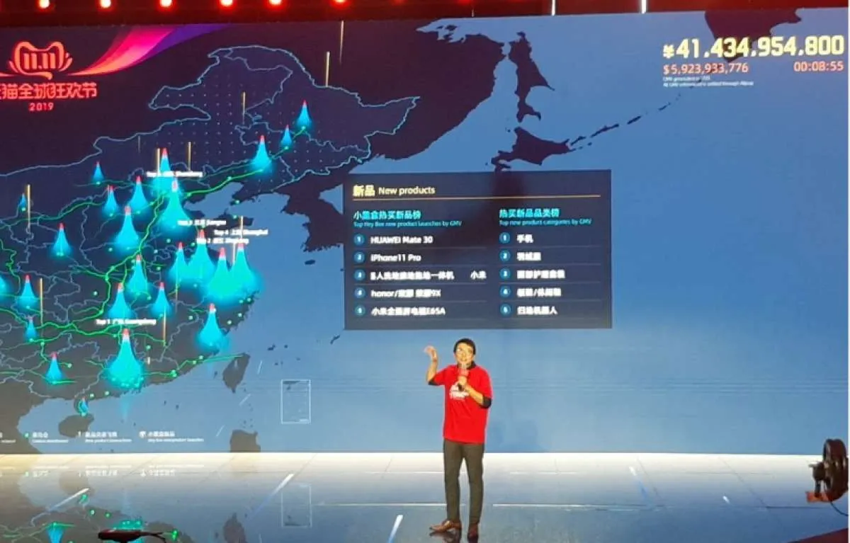 Penjualan 11.11 Alibaba capai US$ 7,8 miliar dalam 15 menit