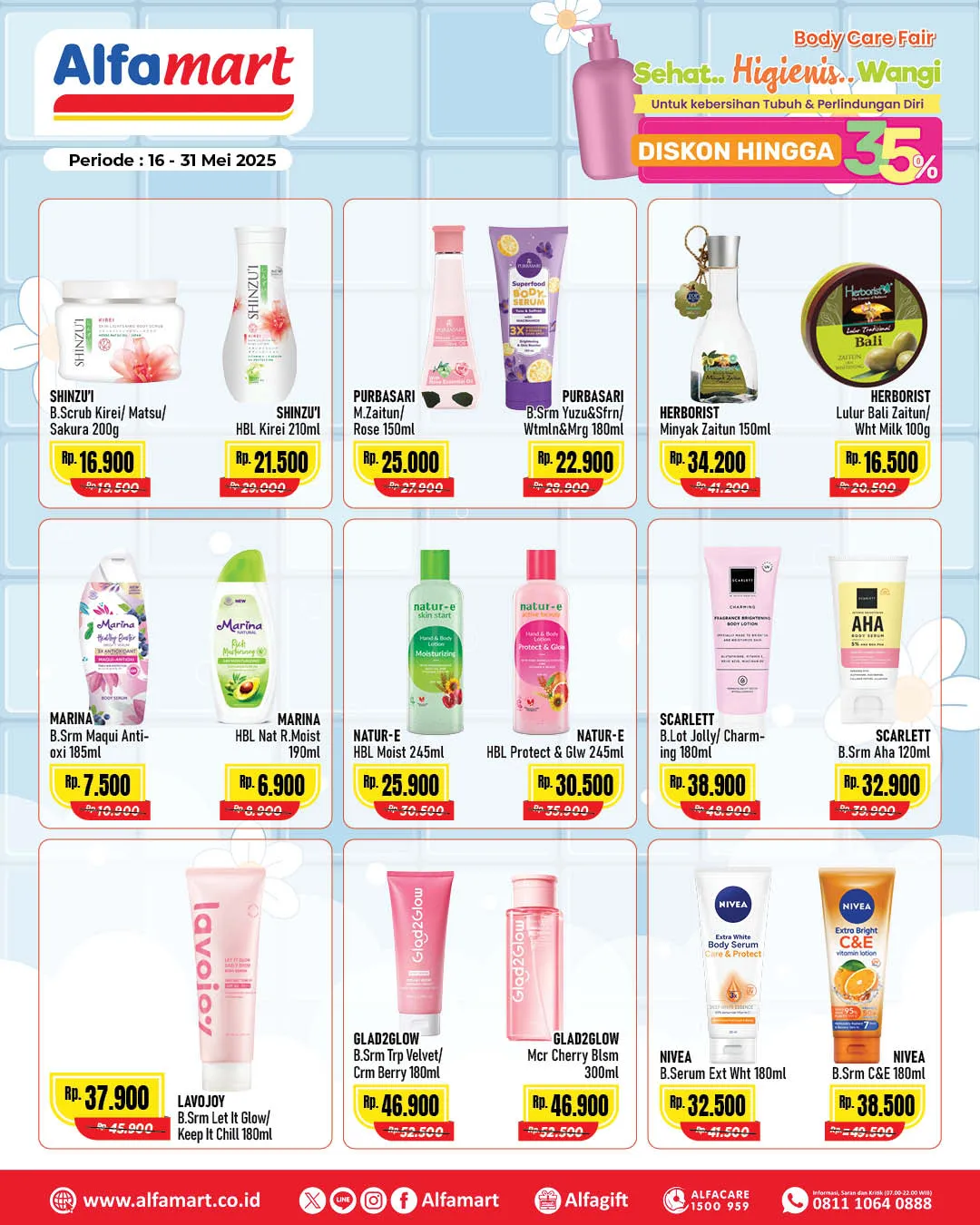 Promo Alfamart Body Care Fair Periode 16-31 Mei 2025