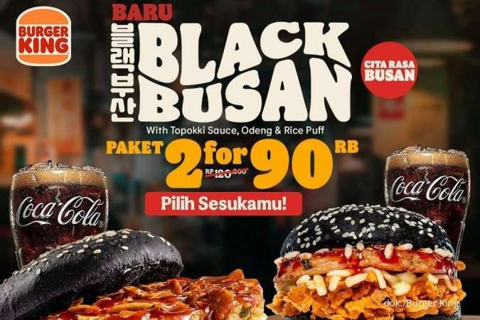 Menu Baru Burger King 2022, Black Busan Isi Odeng, Saus Topokki, hingga Rice Puff