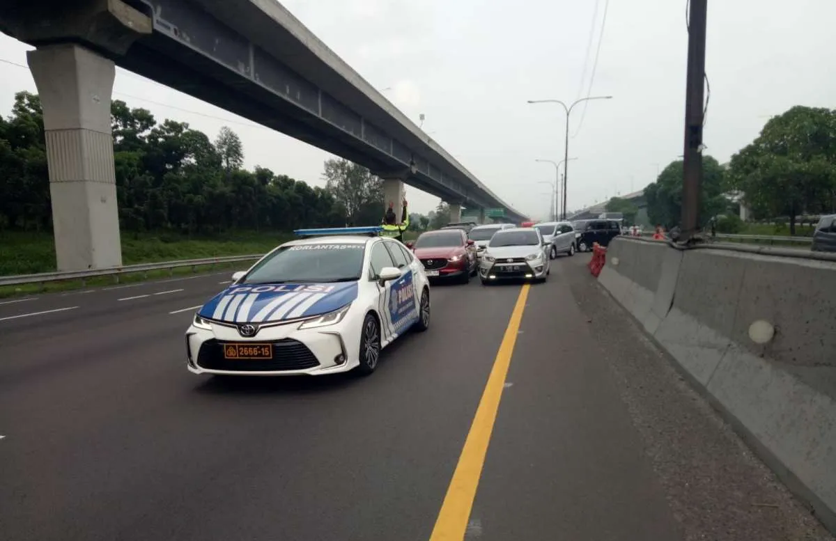 Polisi: Contraflow di Km 47 hingga Km 70 Tol Japek Situasional